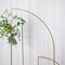 6 ft Gold Half Moon Metal Floral Display Frame Arch Backdrop Stand Party Events